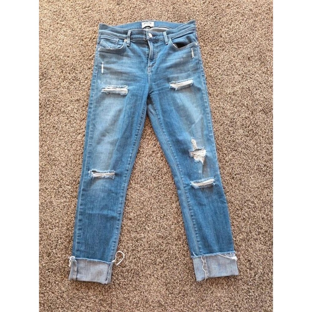 Agolde Sophie high rise skinny jeans size 29 cannes distressed premium denim